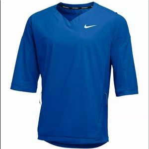 Nike MLB Baseball Cage Jacket 3/4 Sleeve Shirt Royal Blue